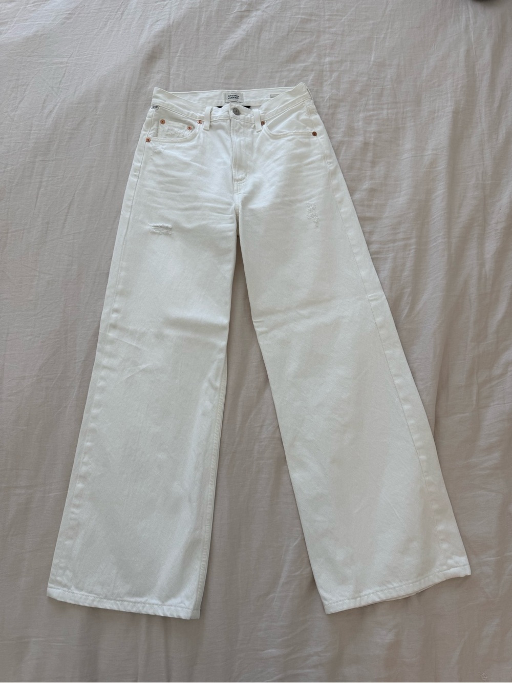 Citizens Of Humanity Paloma White Wide-Leg Jeans